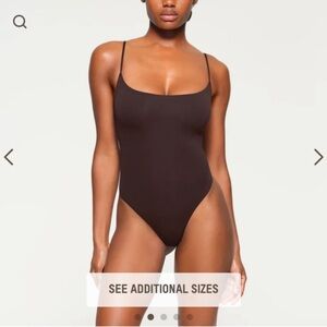 SKIMS Chocolate Brown Bodysuit